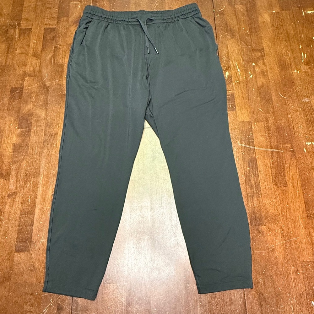 Lululemon ABC Soft Jersey Joggers Mens XL Black M5AY2S Tapered Athletic Pants